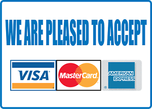 Visa, Mastercard and American Express